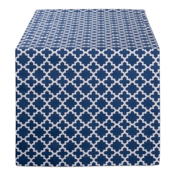 Fastfood 14 x 108 in. Nautical Blue Lattice Table Runner FA2567345 - main